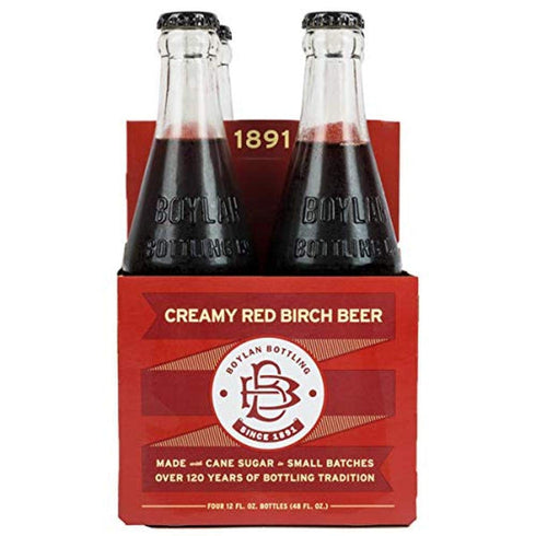 Boylan Bottling Co, Creamy Red Birch Beer, 4-pk, 12 fl oz