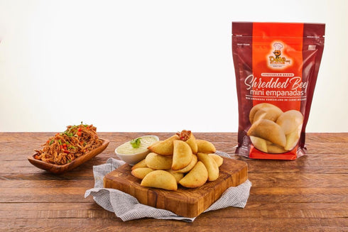 DELE FOOD Shredded Beef Mini Empanadas, 1 oz (24 Units) Gluten-Free Frozen