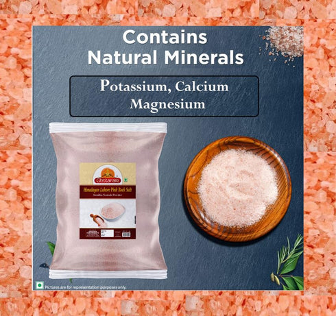 GHOTARAM Namak-200GM*1Pack Organic Lahori Sendha Sindhav Saindhava Sandha Namak Lavana, Additive-Free, Gourmet Grade