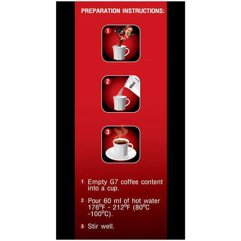 G7 Pure Black Coffee, 30 Grams by Trung Nguyen