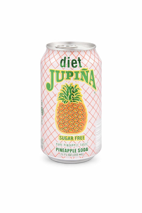 Generic Diet Jupina Pineapple Soda, 12oz Can (Pack of 24 cans)