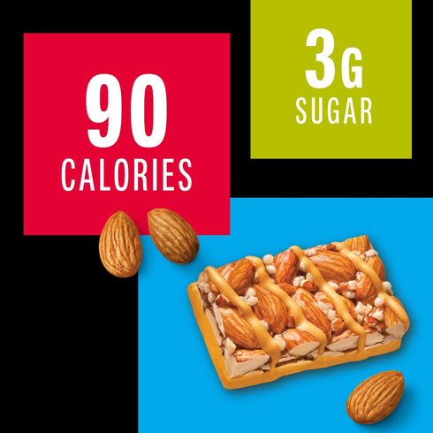 10 Count KIND Mini Snack Bars, Caramel Almond & Sea Salt, Gluten Free, Low Sugar, Low Calorie Snacks