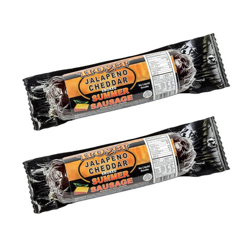 Troyer Cheese Inc Summer Sausage Jalapeno Cheddar from Amish Country Slice and Enjoy Pack of