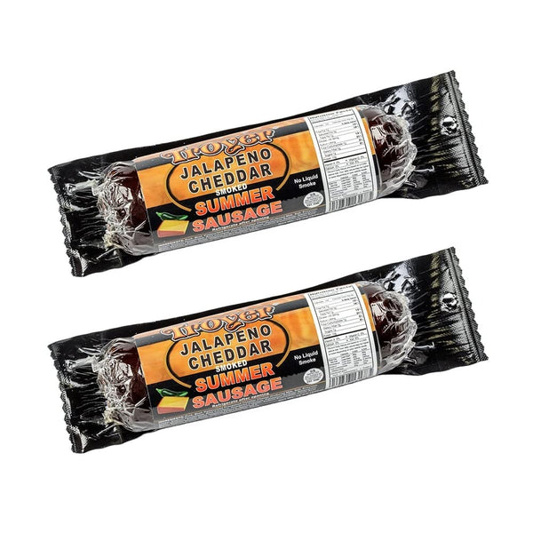 Troyer Cheese Inc Summer Sausage Jalapeno Cheddar from Amish Country Slice and Enjoy Pack of