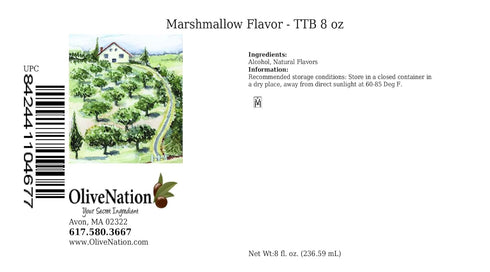 OliveNation Marshmallow Flavoring, Sugar Free Water Soluble, TTB-Approved for Brewing, Baking - 8 ounces