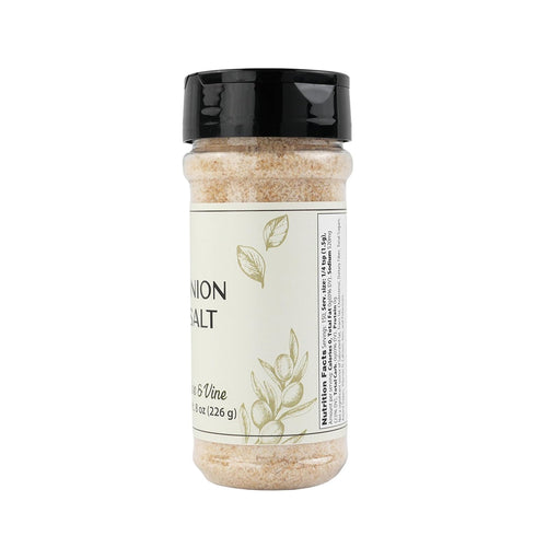 (8 Olive & Vine Onion Salt, Savory Flavor, For Seasoning & Cooking, Rich Tradition, Authentic Taste, For Global Recipes