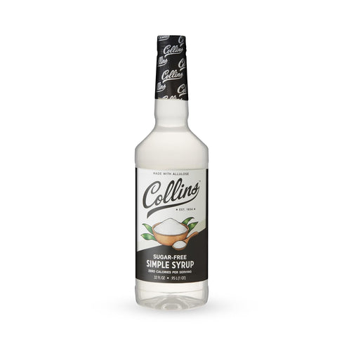 Collins Sugar Free Simple Syrup for Drinks, 32oz, Sugar Free Coffee Syrup, Simple Syrup Cocktail