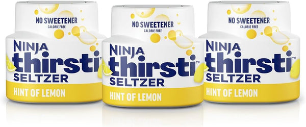 Ninja Thirsti Flavored Water Drops, SELTZER Lemon, Crisp and Refreshing Sparkling Water,