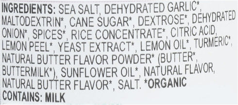 3.3 OZ KINDERS Organic Lemon Butter Garlic Seasoning