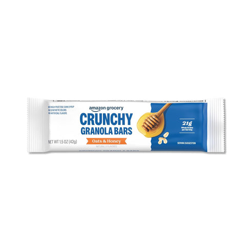 8.9 Oz, 12 Amazon Grocery, Crunchy Granola Bars Oats & Honey, Ct
