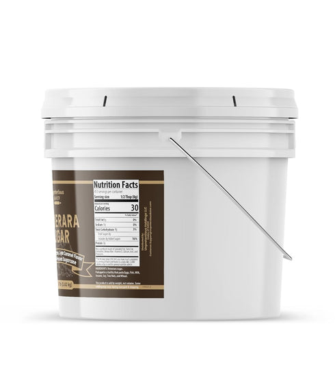 (1 Unpretentious Demerara Sugar, Raw, First-Pressed Sugarcane Crystals For Drinks & Baking Gallon)