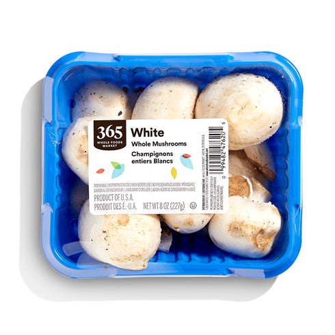 Fresh Produce Whole White Mushrooms, 8 oz