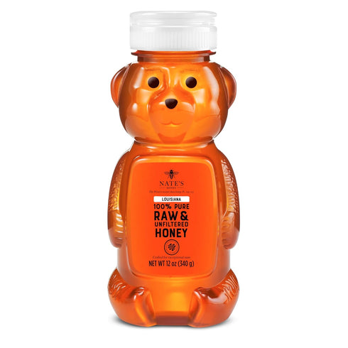 Nate's Louisiana 100% Pure, Raw & Unfiltered Honey - 12 oz. Honey