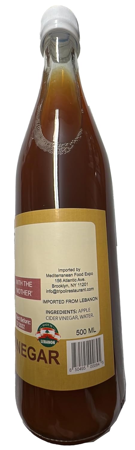 500 ML Ancient Tree Apple Cider Vinegar With "The Mother" Imported Lebanon