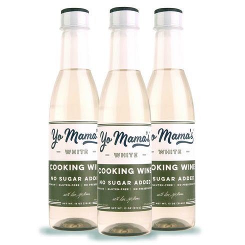 Yo Mama's Foods Premium White Cooking Wine | Pack of (3) |