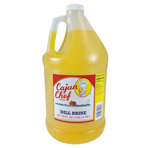 Cajun Chef 1 (1 (Pack 1)) Dill Brine - Gallon - Perfect for Brining, Relieves Muscle Cramps, Bloody Mary's, Hydration