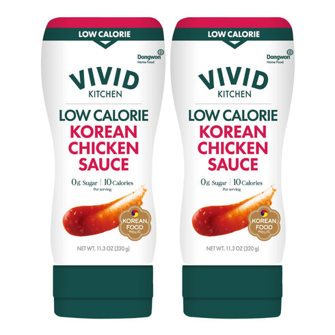 VIVID KITCHEN Korean Chicken Sauce Low-Calorie, No Preservatives Sweet and Savory Flavor