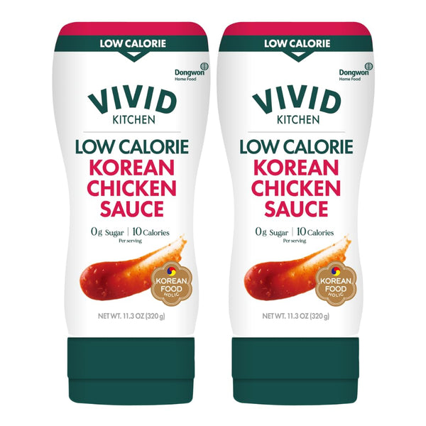 VIVID KITCHEN Korean Chicken Sauce Low-Calorie, No Preservatives Sweet and Savory Flavor