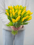 Next day delivery 20 Yellow Tulips Fresh Cut Flowers Wheat Field Bouquet