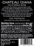 (3x 750 ml.) Chateau Diana Zero Alcohol Removed California Rose Wine