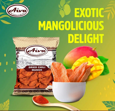 5 Dried Chili Mango Slices, pound. Spicy Snack!