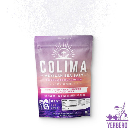HERBALISTA 16 oz (453 100% - Premium Colima Sea Salt Unrefined g) | All Natural Sea Salt, Gourmet Grade, Non GMO's. |