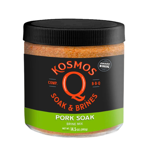 Kosmos Q Pork Brine Soak & Seasoning, Sweet Brown Sugar & Worcestershire