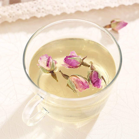 Goofoo Dried Rose Buds Rose Tea, Edible Whole Dry Roses, Premium Loose Leaf Herbal Tea, Ideal for Gift - 2.8 oz