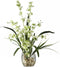 Nearly Natural Dancing Lady Orchid Liquid Illusion Silk Flower Arrangement