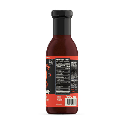 Kosmos Q Peach Habanero BBQ Sauce, 15.5 Oz Bottle for Marinades & BBQ, Sweet and Spicy Flavor