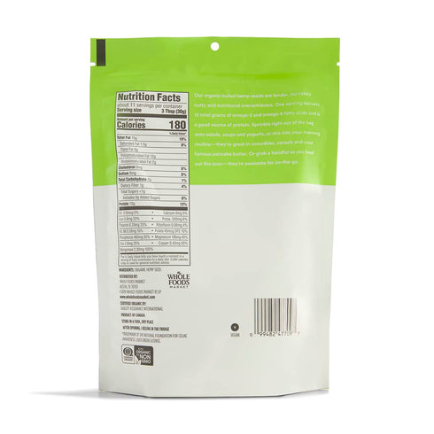 365 12 by Whole Foods Market, Organic Hulled Hemp Seed, Ounce