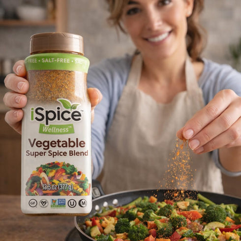 13.3 oz iSpice Blend| Vegetable Seasoning | | Mixed Spice & Seasoning | Bulk Size | Halal | Kosher