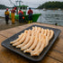 15 oz Aqua Gourmet Premium Razor Clams in Brine, Chilean Patagonian Shellfish, Can.
