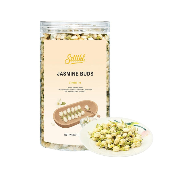 SSTTTKL Jasmine Tea - Dried Jasmine Flowers, 3.52oz/100g - 100% Natural Edible Jasmine