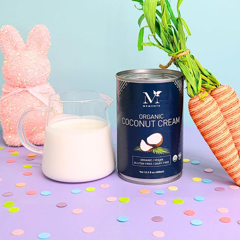 400 ml (Pack 3) 22 Mementa Inc Organic Coconut Cream Can of - Vegan, Plant-Based Percent Coconut Milk, Dairy