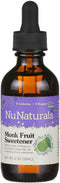 NuNaturals All-Natural Monk Fruit Liquid Plant-Based Sweetener, Zero-Calorie, Low Glycemic, 2 oz