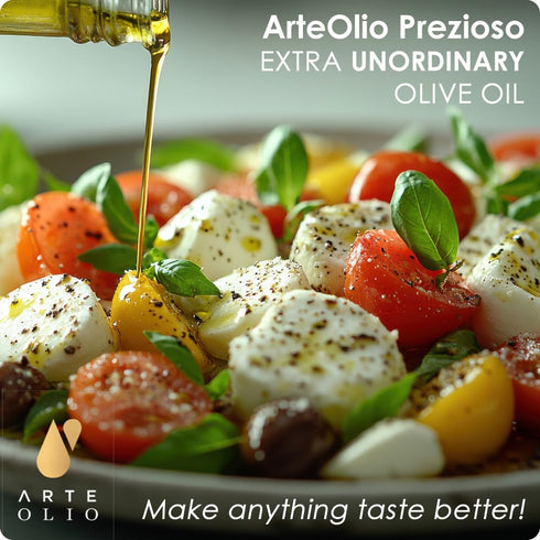 ArteOlio 100% (250mL Prezioso Olive Oil: Extra virgin cold pressed olive oil directly from Italy made in Single Estate