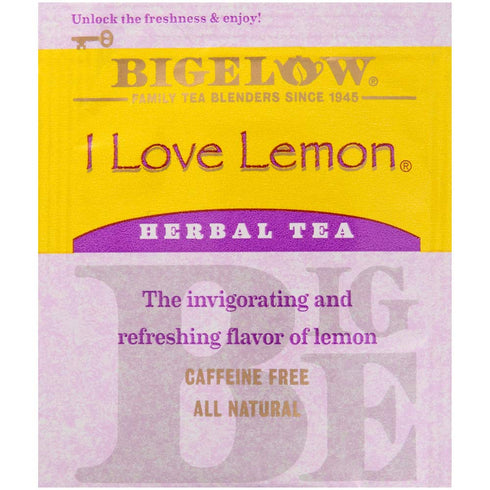 Bigelow I Love Lemon Tea Bags, Box of 28