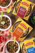 Pack 6, Tasty Bite Bowls Variety, of Mexican Protein, Mediterranean Protein, Indian Protein, Chickpea Biryani, Smoky