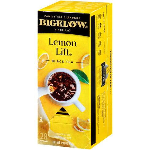 28 Count (Pack 1) Bigelow Lemon Lift Black Tea Bags of Lemon Flavored Black Tea Naturally & Artificially Flavored