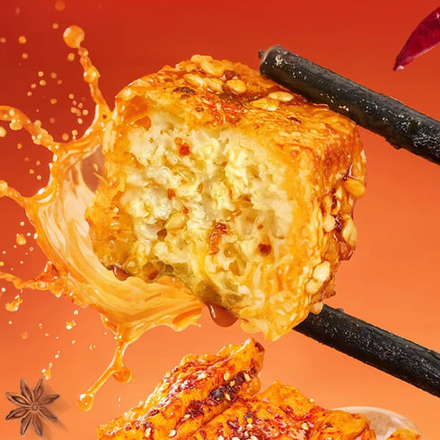 laweny tofu3.52oz/100g, Dried tofu ,Spicy dried ready to eat spicy tofu in open bags, snacks and office snacks