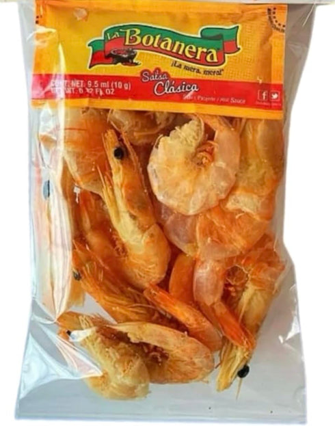 border merchant 1.5oz Pack 6 Camaron Seco Botana | Dried Shrimp Snack | |