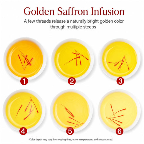 100% 3g Premium Saffron Threads Pure Natural Saffron Spice | Hand-Picked Red Stigmas | Gourmet Cooking, Herbal Tea