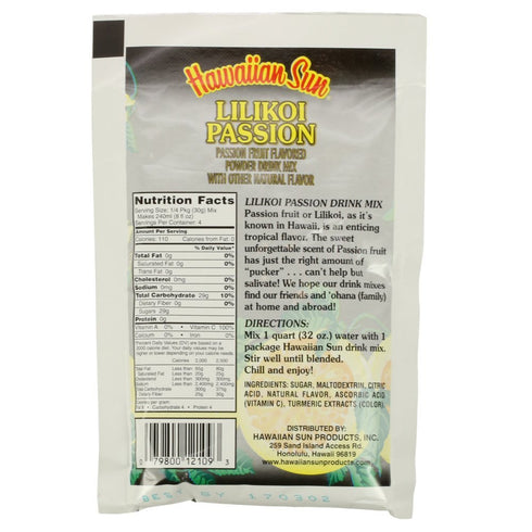 Hawaiian Sun 4.16-Ounce Lilikoi Passion Powdered Drink