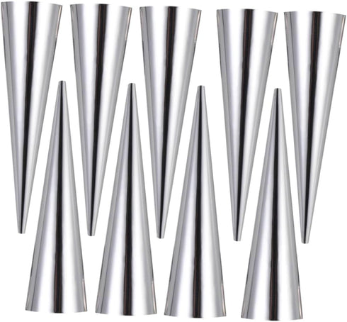 Alipis 9pcs Stainless Steel Croissant Conical Baking Tools for Home Bakery for