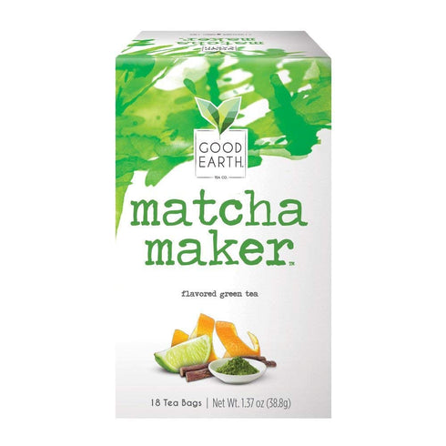 Good Earth Tea Sweet & Spicy Matcha Green Tea, 18 Teabags (Pack