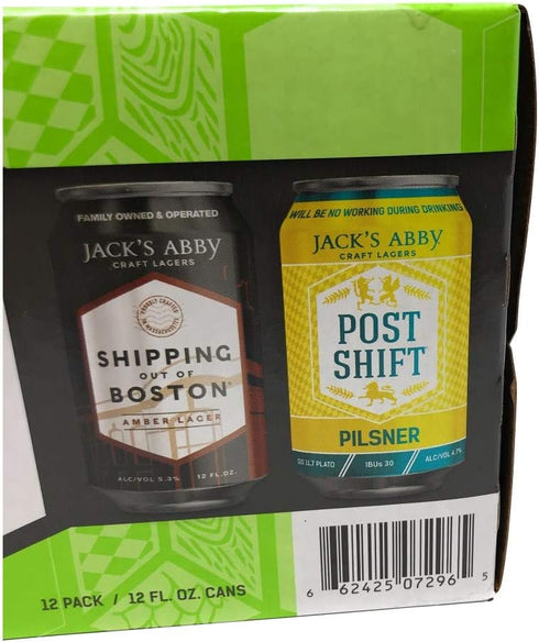 Jacks Abby Brewing 12pk, 12 Oz , Variety, Fl Cans