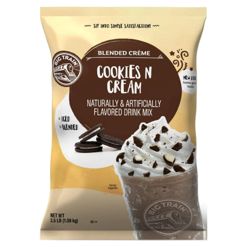 Big Train Cookies N Cream Blended Crme Beverage Mix, 3.5 Pound (Pack