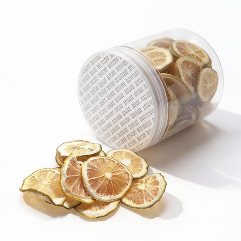 100g/3.5oz, WAKIKI Dried Lemon Slices, Natural Dehydrated Lemon Slices,No Added Sugar, Citrus for Cocktails,Tea
