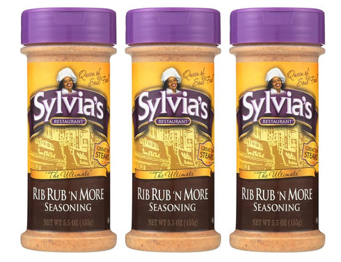 Sylvias Rib Rub n More Seasoning, Best BBQ Rub for Ribs, Steak,